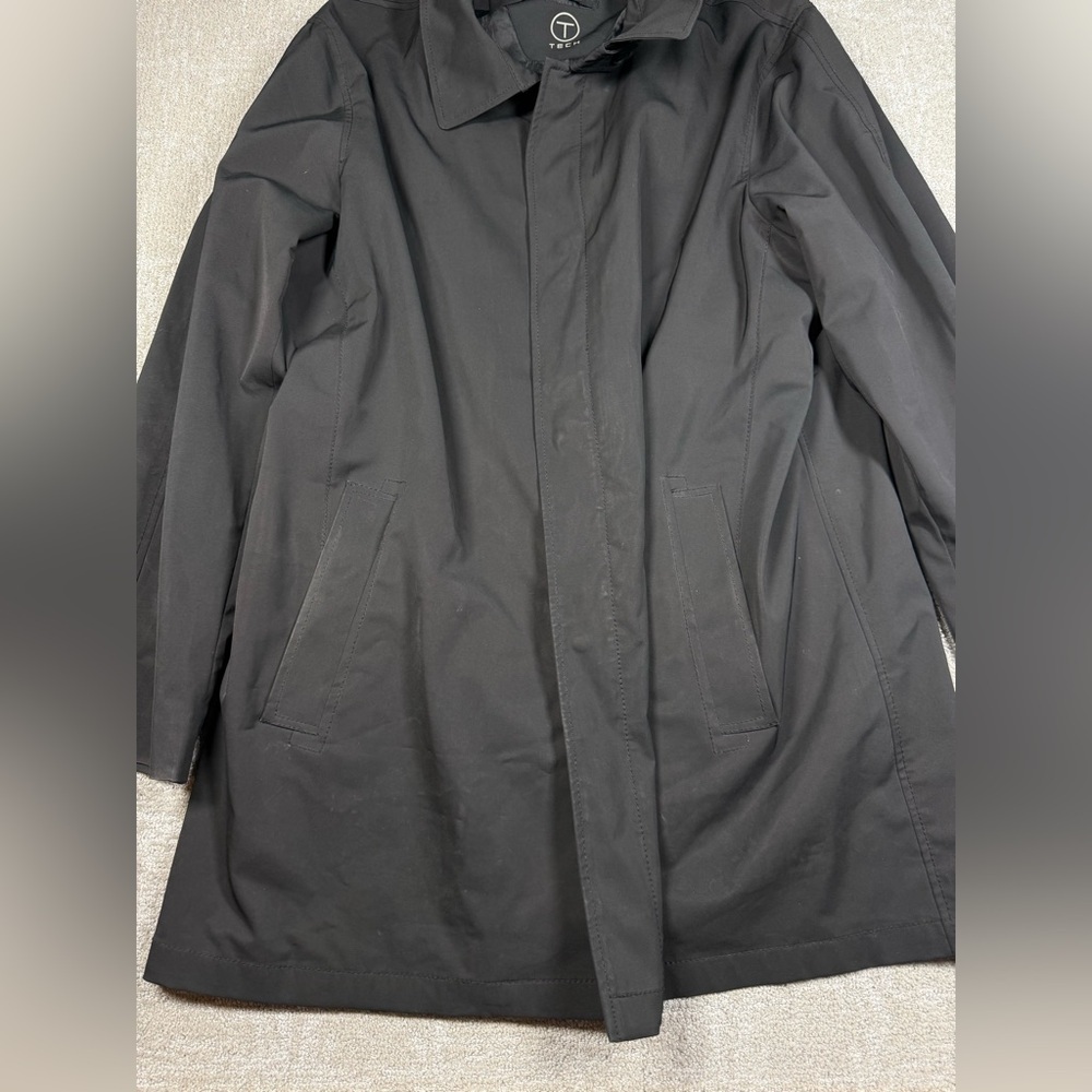 Tumi Black Full Zip Light Weight Parka Windbreaker Jacket Size XXL - Picture 2 of 7